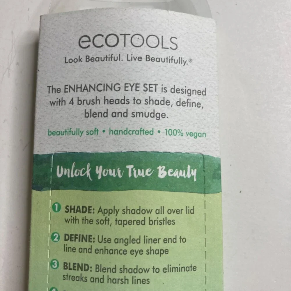 Ecotools Enhancing Eye Set 4 Brush Heads New in Package‎